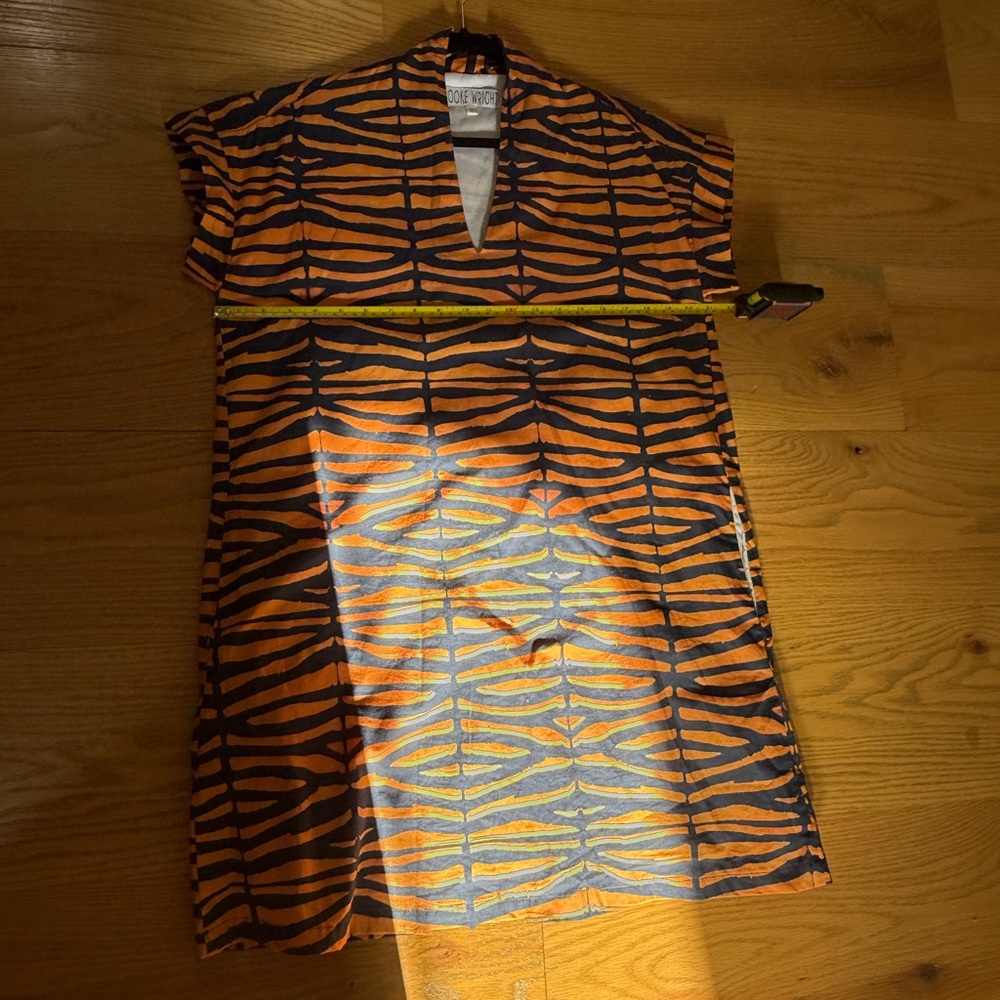 Navy Blue & Orange Tiger Stripe Dress - Gameday Dress, Clemson, Auburn - Picture 8 of 11